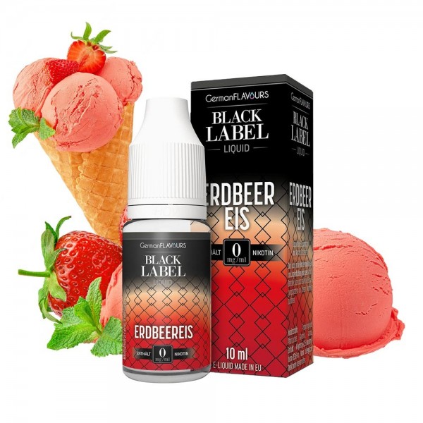 BLACK LABEL - Erdbeereis Liquid