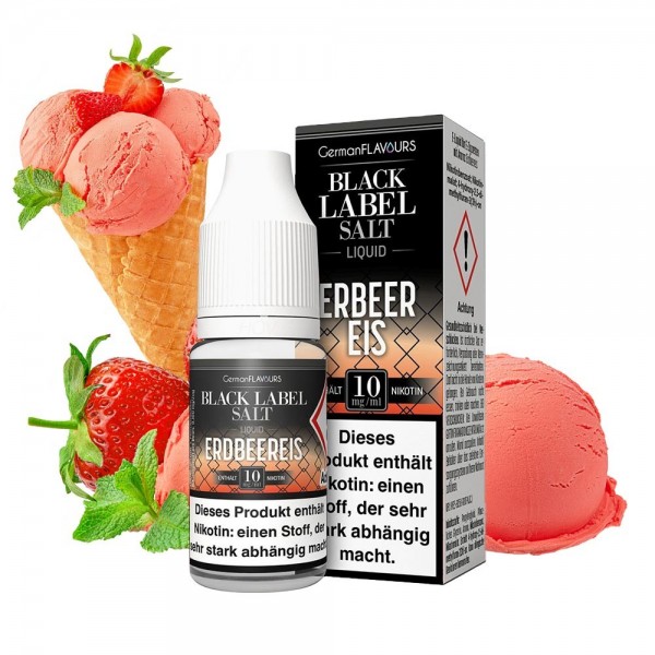 BLACK LABEL - Erdbeereis Nikotinsalz
