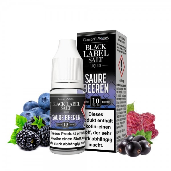 BLACK LABEL - Saure Beeren Nikotinsalz